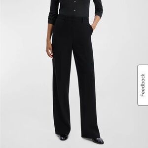 Theory Mid-Rise Black Trousers